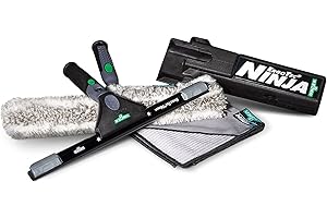 Unger ErgoTec NINJA Advanced Kit 4in1 for window cleaning, Green, 6x18 (AKN12)