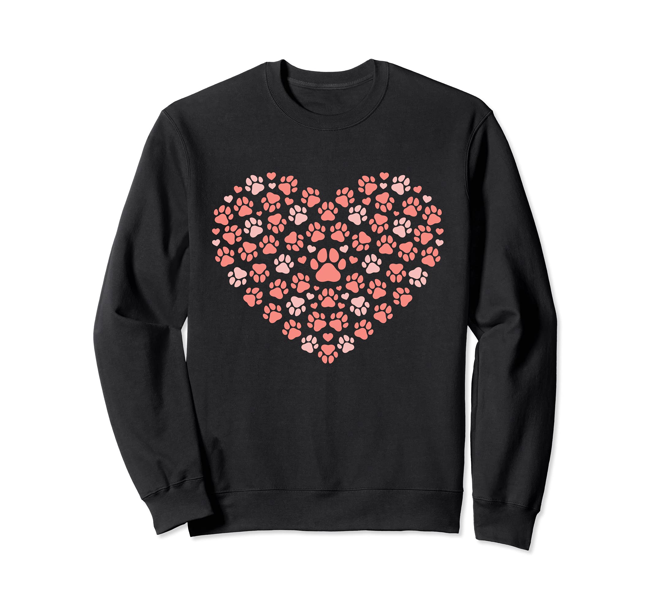 Dog Paw Footprint Heart Pet Lover Puppy Parent Canine Sweatshirt