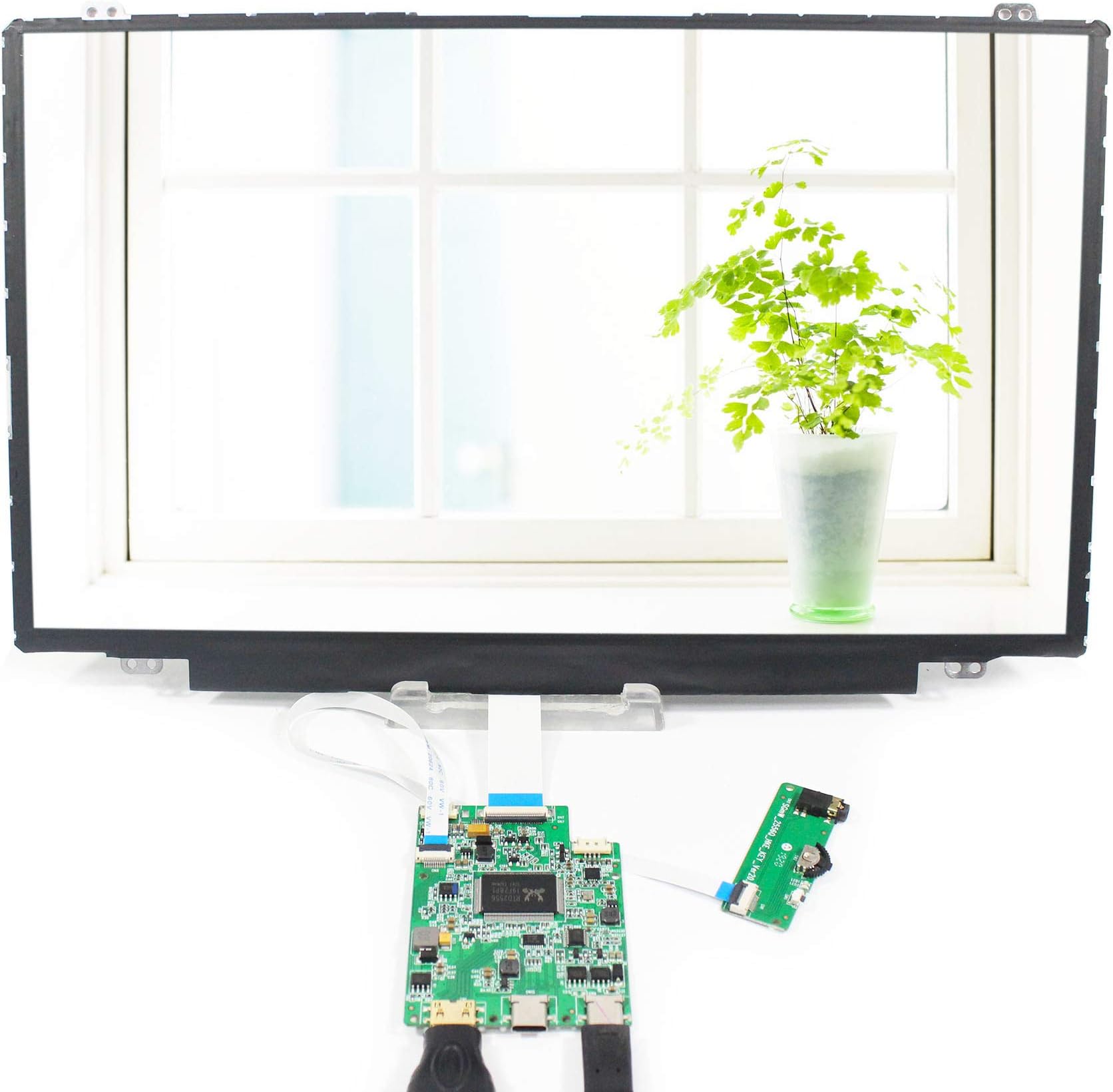 VSDISPLAY 14" 14 inch IPS LCD 1920x1080 NV140FHM with HD-MI Type-C USB LCD Controller Driver Board