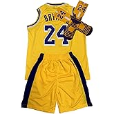 3PC Basketball Jersey Set for Youth Basketball Tank Top + Track Shorts+ Socks Set