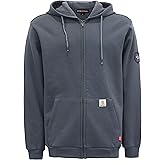 BOCOMAL FR Hoodies Zipper Front 10.5oz Cotton Fleece Flame Resistant Hooded Sweatshirts