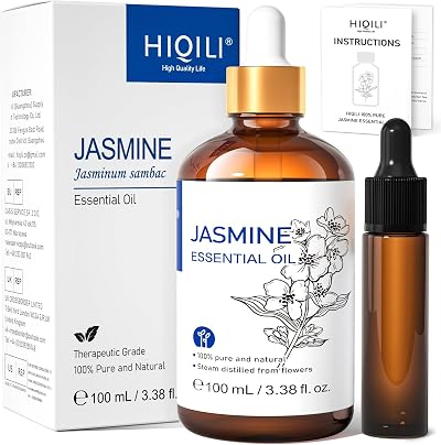 HIQILI Jasmine Essential Oil 100ML 100% Pure Jasminum Officinale