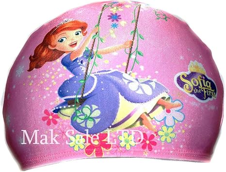 childrens fabric swimming caps