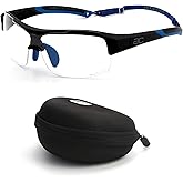 BLUE CUT Sports Safety Goggles Interchangeable Sun Lens Anti Fog UV Protection Indoor Outdoor Pickleball Cycling Basketball