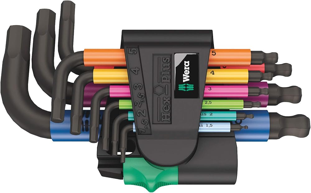 Wera 950/9 Hex-Plus Multicolour L-Key Set 1.5-10mm 05133164001