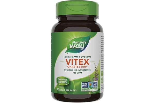 Nature's Way Vitex Chasteberry – Herbal Supplement To Help Relieve PMS Symptoms, Normalize Hormones And Stabilize Menstrual C