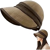 Womens Elegant Wool Hat, Felt Hat, Ponytail Sun Hats for UV Protection, Packable Adjustable Cap, Fall Hats with Brim
