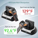 FIDECO Hard Drive Docking Station NVME SSD SATA HDD Cooling Fan USB C 10Gbps view 2