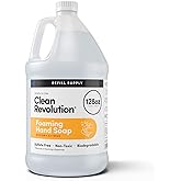 Clean Revolution Foaming Hand Soap Refill Supply Container, Ready to Use Formula, Dreamy Citrus Fragrance, Gluten Free, 128 Fl. Oz