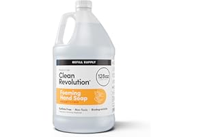 Clean Revolution Foaming Hand Soap Refill Supply Container, Ready to Use Formula, Dreamy Citrus Fragrance, Gluten Free, 128 Fl. Oz