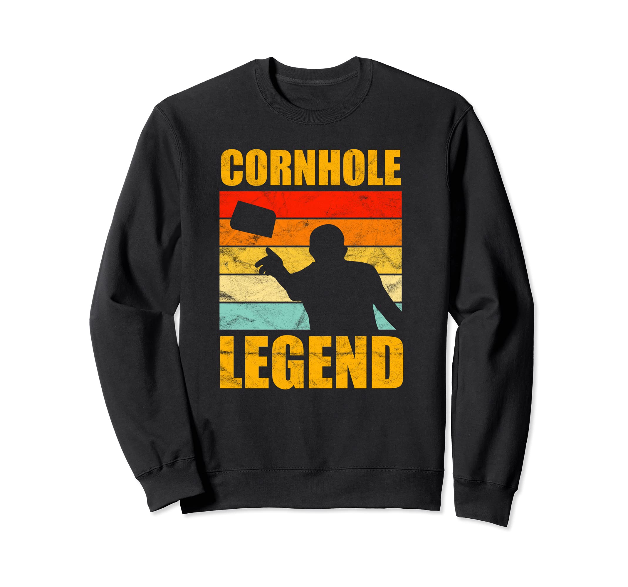 Cornhole Legend Vintage Retro Team Tournament Sweatshirt