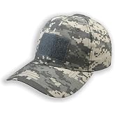 YAKASO Military Tactical Operator Cap, Adjustable Camo Baseball Hat, Outdoor Army Hunting Cap for Hiking, Fishing and Sports