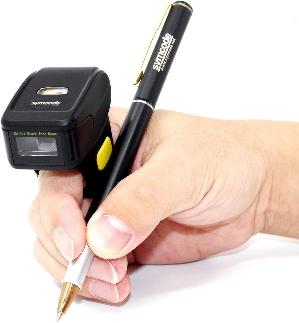 Bluetooth Barcode Scanner,Symcode 1D Scanners Wireless Finger Barcode