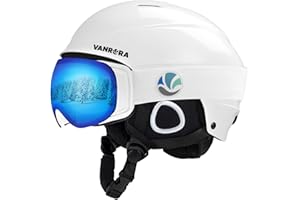 VANRORA Ski Helmet and Goggles Set - Safety-Certified Snowboard Helmet, Interchangeable Lens Ski Goggles, for Men & Women