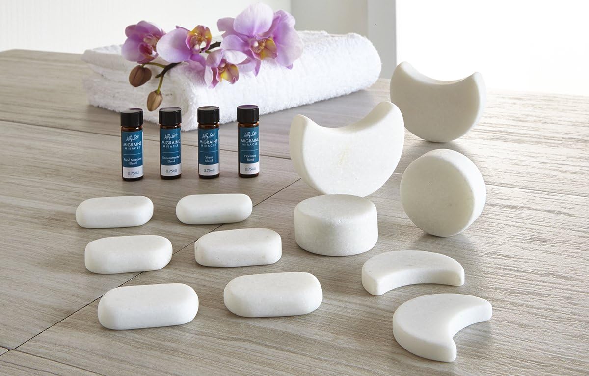Migraine Miracle® Cold Stone Therapy & Aromatherapy Home Care Kit – Natural migraine Relief Method: Health & Personal Care