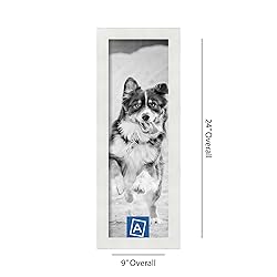 ArtToFrames 7x22 Inch White Picture Frame, This