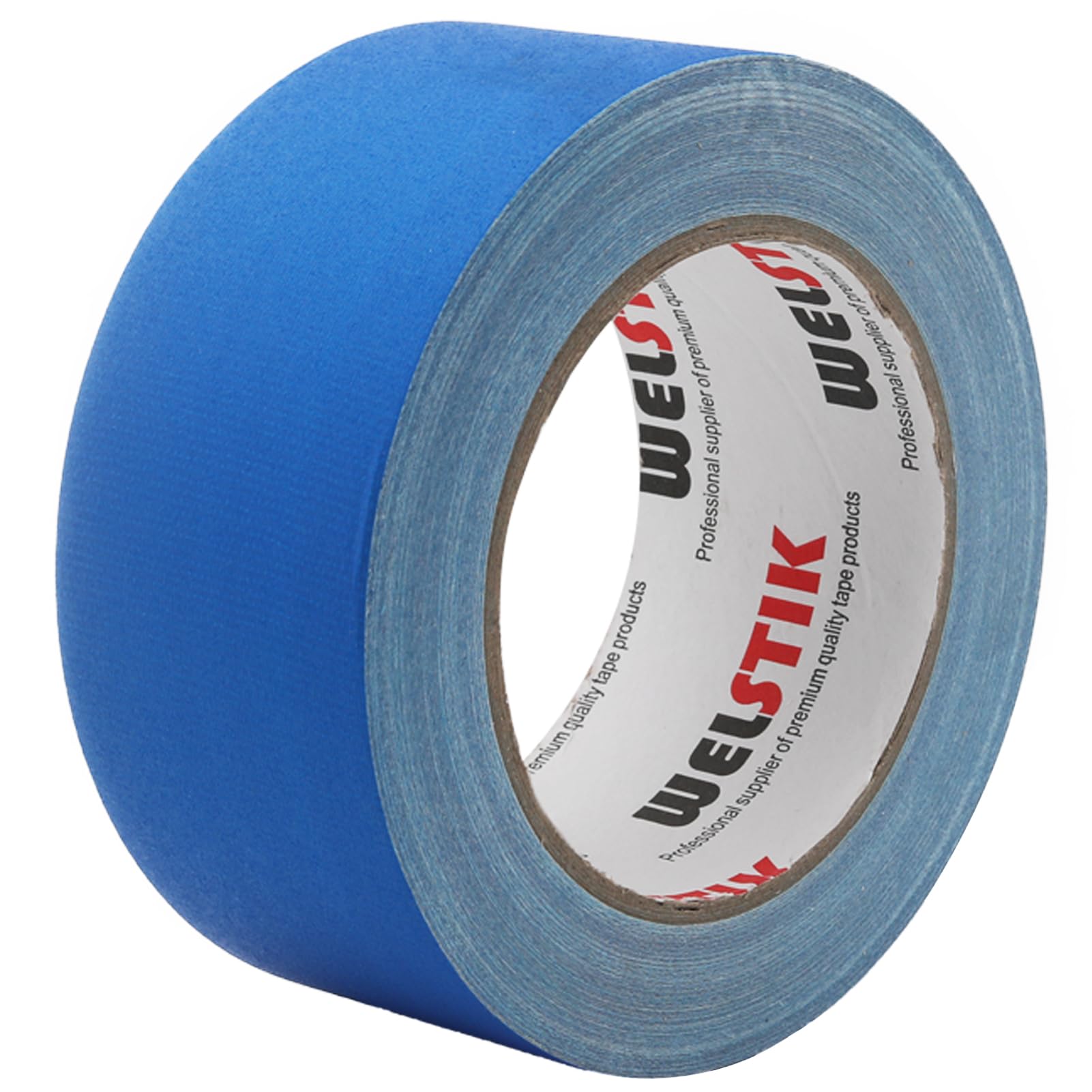 WELSTIK Wide Gaff Tape 50MM*30.2M Gaffa Tape Matt Cloth Tape, Blue