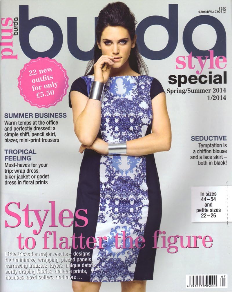 Burda Plus Pattern Magazine Spring/Summer 2014 Sewing Patterns