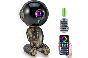 BORICALAT Best Gift for Kids, Teens, Adults, Friends, Classmate, Students, Father, Mother, Robot Galaxy Star Projector Night Light for Room, Bedroom, Living Room, Black Hole Space Decor for Meditation Relaxing