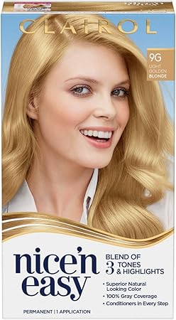 Amazon Clairol ニース N簡単パーマネントヘアカラー 9gライトゴールデンブロンド 1つのカウント 金髪 Clairol 白髪染め 通販