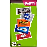 HERSHEY Assorted Chocolate Candy Variety Pack, 25 oz | Hershey Milk Chocolate Bars, York, Reese's Peanut Butter Cups, Almond Joy and KIT KAT Assortment, Individually Wrapped, 25 oz