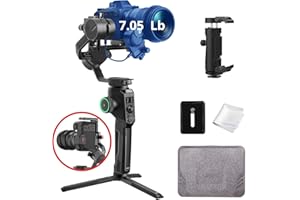 MOZA AirCross 2 Gimbal,3-Axis Professional Stabilizer for DSLR Camera Mirrorless Camera with Larger Lens,Easy Setup Intelligent Mimic Motion-Control,Max Payload 7.05Lb 12H Running Time