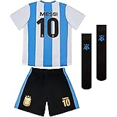 Icon Sports Officially Licensed Argentine Football Federation Lionel Messi Fan Pack - Unisex Kids
