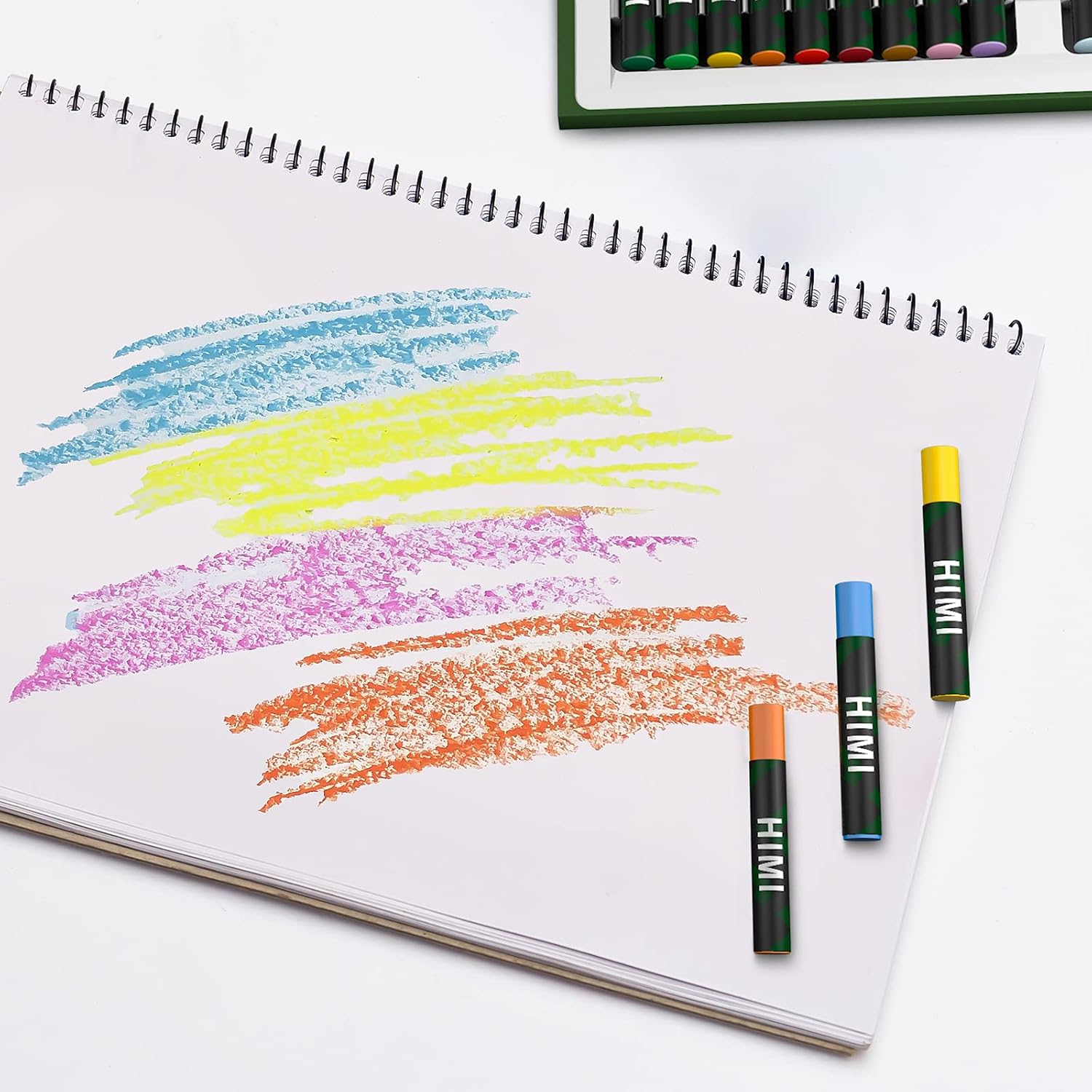 HIMI Soft Pastels, Set of 36 Soft Pastel Sticks for Arts & Crafts Projects, Drawing, Blending, Layering, Shading, Art Supplies for All Ages : Office Products