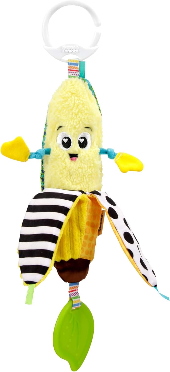 LAMAZE Bea the Banana, Clip on Pram and Pushchair Newborn Baby Toy