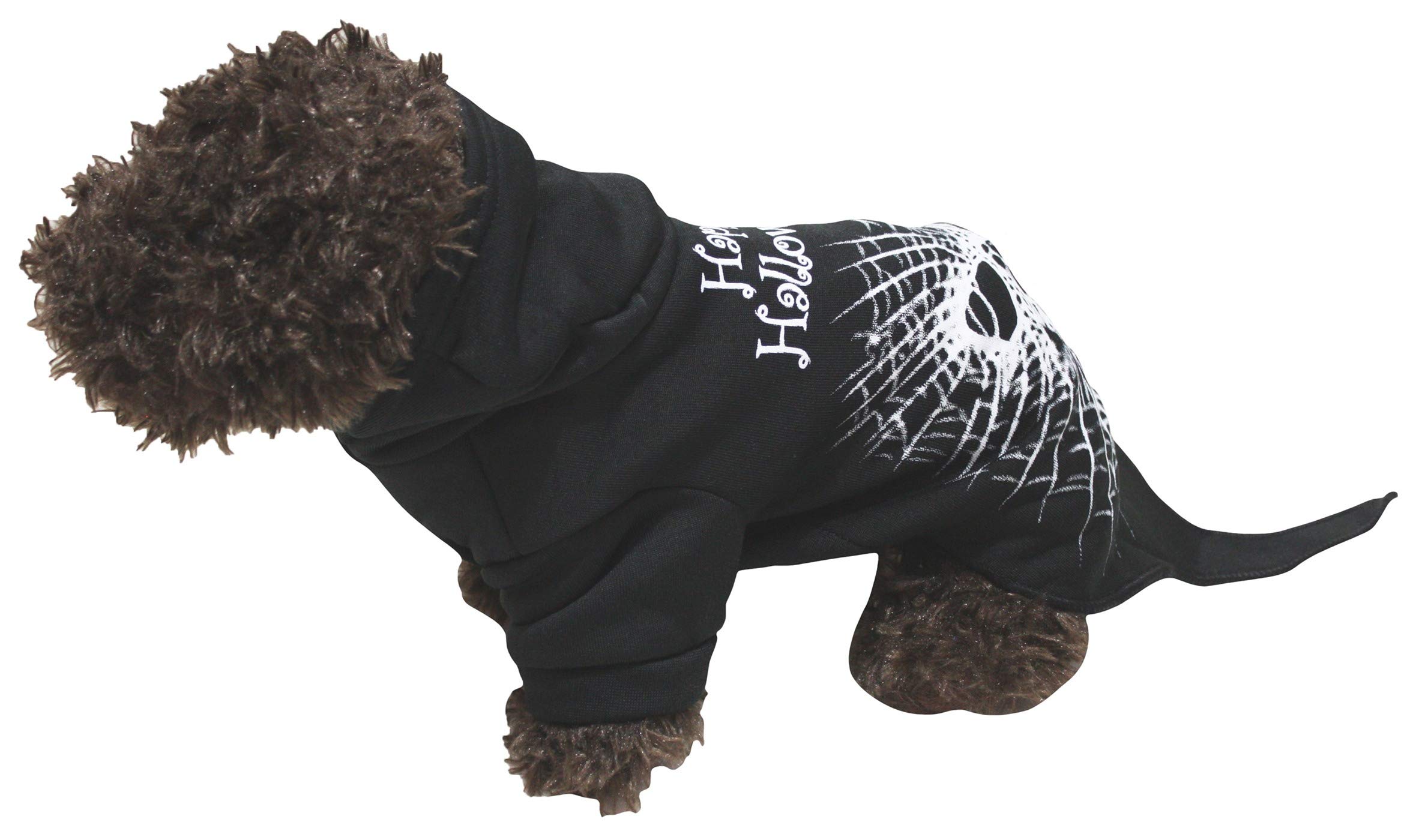 Petitebelle Halloween Theme Pet Costume (Skull, Large)