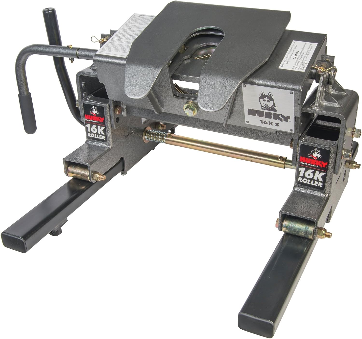 Husky 32354 16KS Straight Jaw 5th Wheel Hitch with Roller, 16, 000 lb