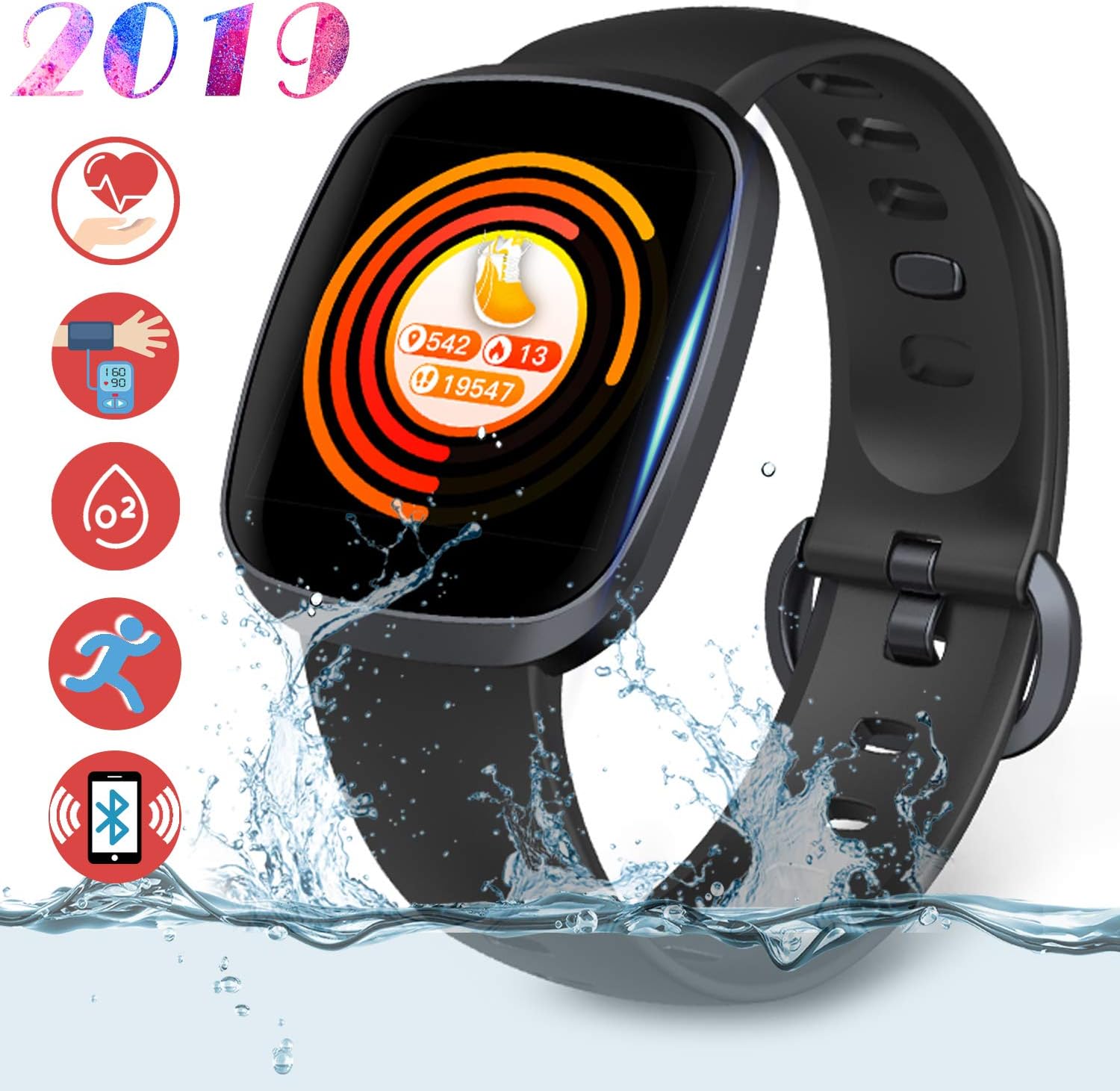 Voller Touchscreen Smartwatch Fitness Tracker Amazon.de Elektronik