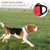 Taglory Reflective Nylon Dog Collar with Safety Buckle Red, Adjustable M view 2