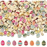 SUNNYCLUE 1 Box 240Pcs Easter Egg Beads Egg Shaped Beads Colorful Easter Handmade Assorted Polymer Clay Loose Spacers for Jewelry Making Supplies Earrings Bracelets Necklace Adults Gifts Holiday