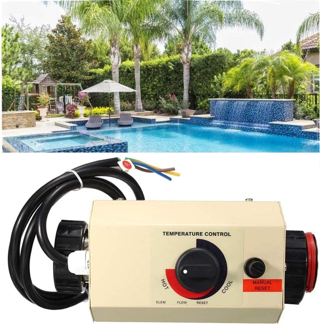 TOPCHANCES Pool Heater Thermostat 220V 3KW Portable Pool Heater