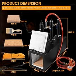 Portable Triple Burners Propane Forge, 3 Burners