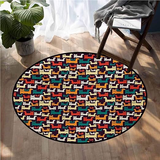 Amazon Com Cats Personalized Floor Mats Cartoon Style Funny