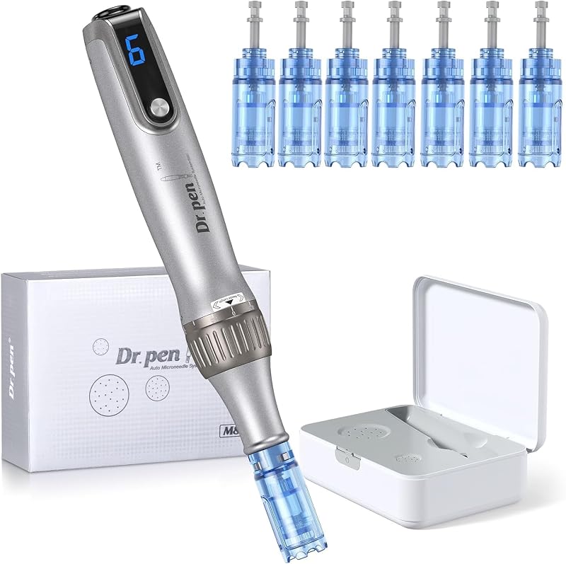 Dr.pen M8S Auténtico Inalámbrica Microneedling con 7 Cartuchos (1 c/u)