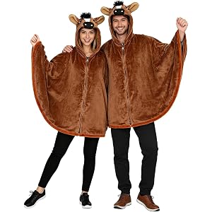 BWVQNO Animal Costume Cape for Adult, Women Men Cosplay Animal Cape