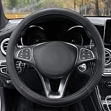 COFIT Microfiber Leather Steering Wheel Cover 37-38 cm Black M view 2