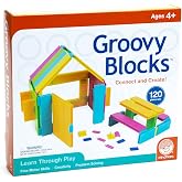 Groovy Blocks Mindware 120 Piece Set - Building Blocks for Kids Ages 4+ Classroom Must Haves