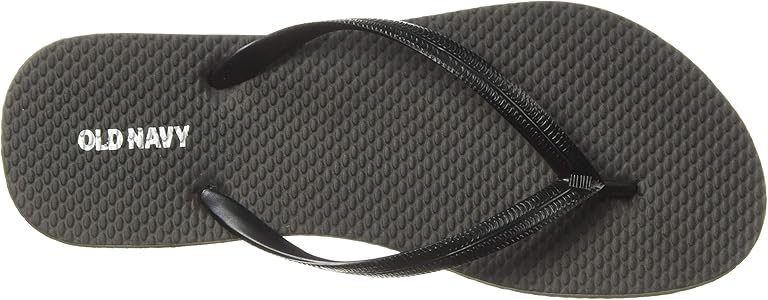 old navy blue flip flops