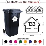 Stickers Limited Personalised Bin Sticker Pack of 4 Multicolour 140x150mm view 2
