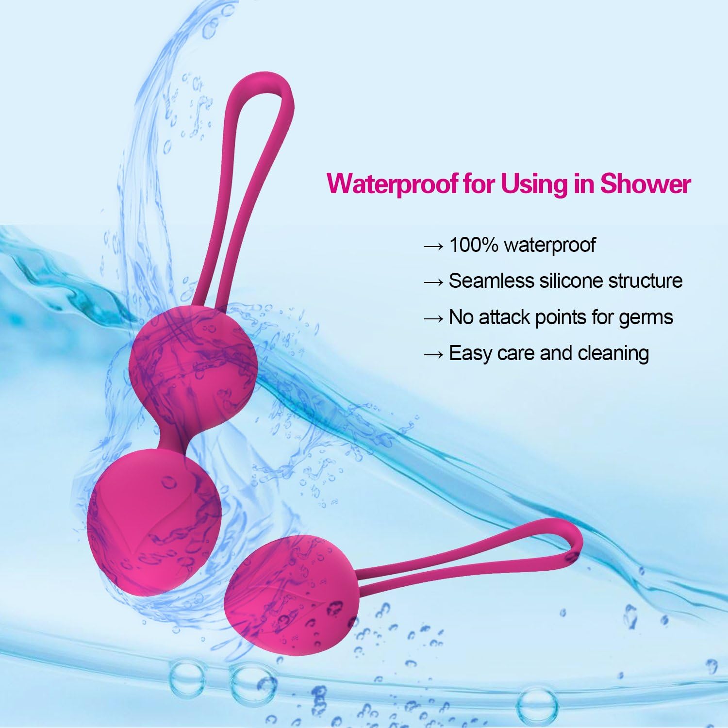Kegel Ball Women Tightening Exercise:Yetrun Ben Wa Weight Balls with Remote for Bladder Control & Pelvic Floor Strengthening Professional Doctor Recommended Kegel Ball for Beginner and Advanced Pink: Health & Personal Care