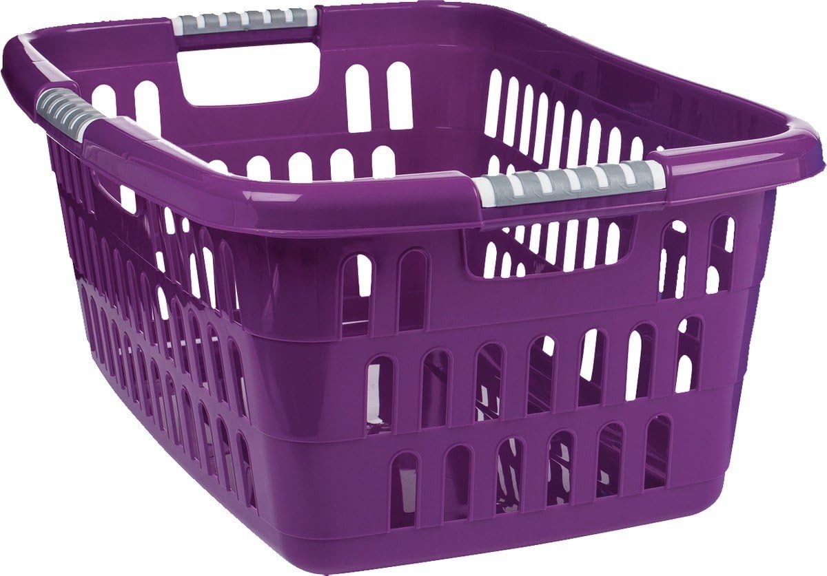Unimet 378000 Laundry Basket, Plastic, Purple, 24 x 36 x 16