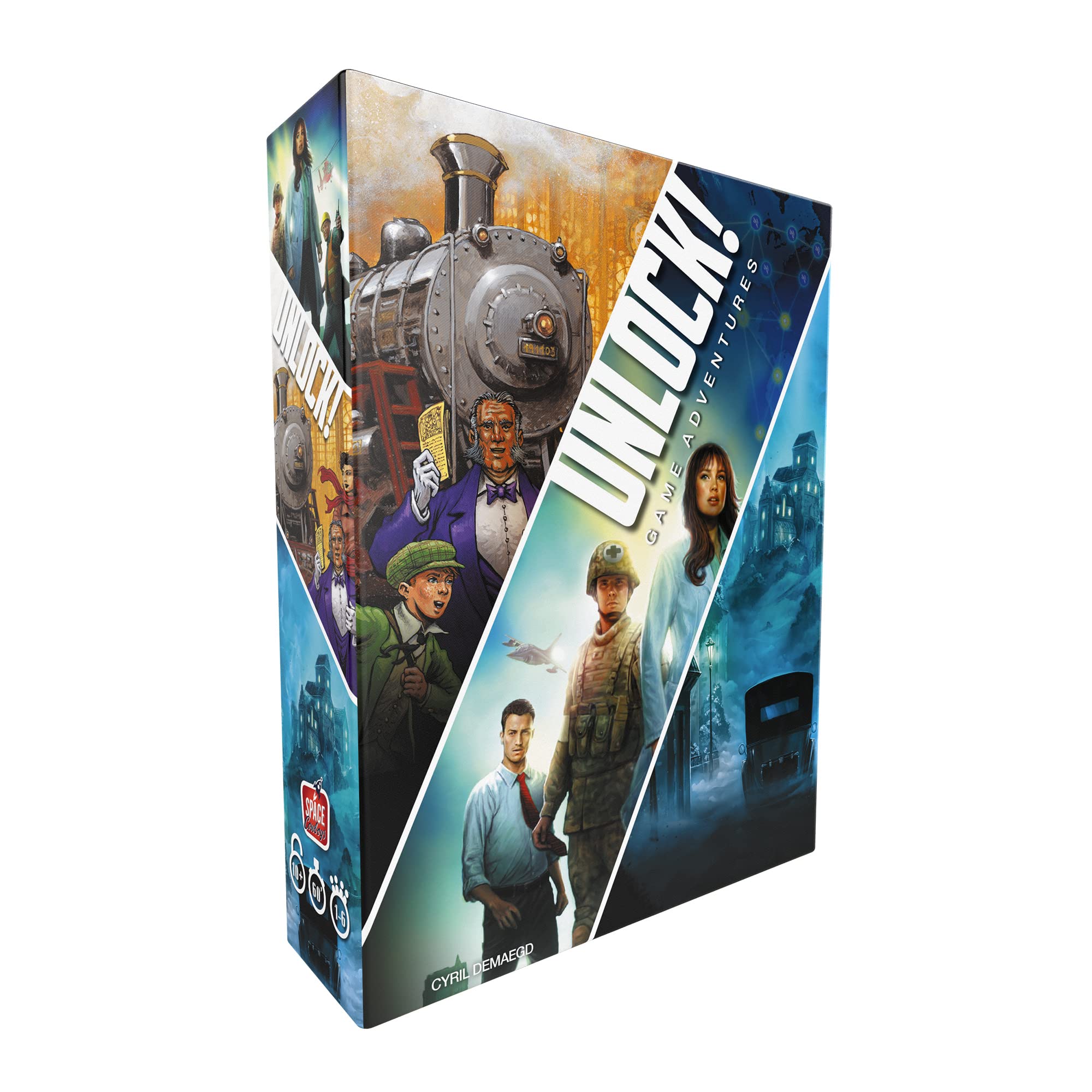 Asmodee | Unlock 10! Game Adventures | Card Game | Ages 10+ | 1-6 Players | 60+ Minutes Playing Time, Multicolor
