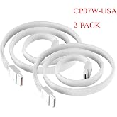 SilverStone Technology CP07W SATA 3 Sleeved White Cable with EMI Guard for 6Gb/s 2-Pack