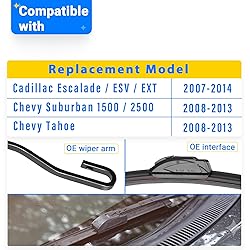 RAINTOK Windshield Wiper Blades Replacement for