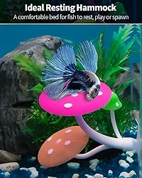 Uniclife Betta Mushroom Hammock Soft Aquarium Rest