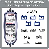 OptiMate 3 12V Motorcycle Battery Charger Optimiser 0.8A AGM MF STD GEL view 2